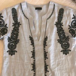 J Crew Collection Linen Top